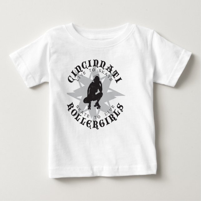 Cincinnati Rollergirls Kids & Baby T-Shirt (Frente)