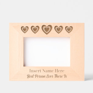 Cinco corações bonitos personalizados