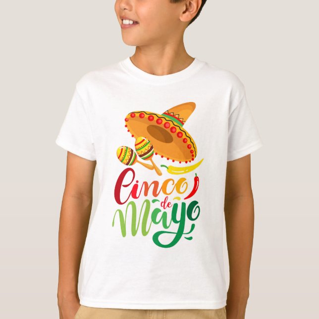 Cinco de Mayo Boys T-Shirt (Frente)
