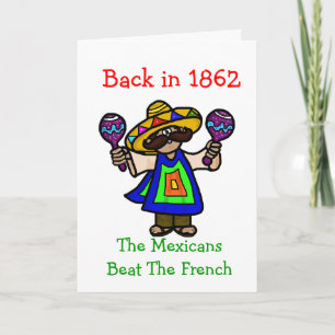 Cinco de Mayo - Cartão Saudável Mexicano e Marac