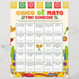 Cinco de Mayo Encontram Alguém Imprimível Jogo 8,5