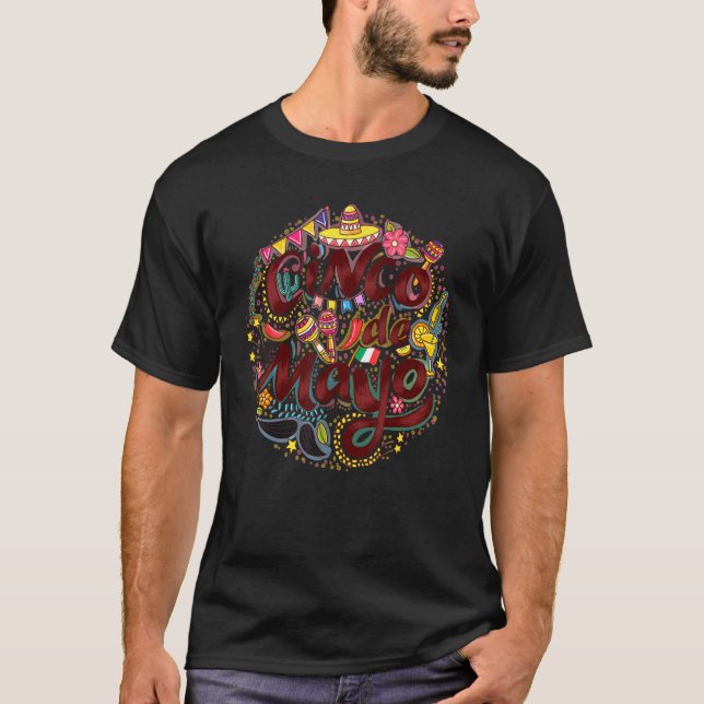 Cinco De Mayo Fiesta Camisa 5 De Mayo Viva México (Frente)