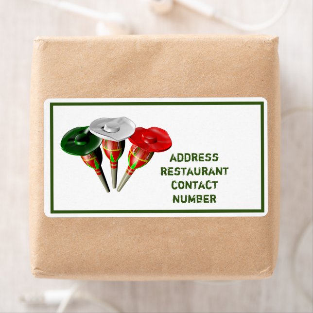 Cinco de mayo ,fiesta mexicana etiqueta personaliz (Insitu)