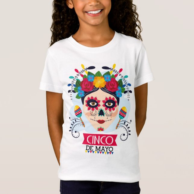 Cinco de Mayo Girls T-Shirt (Frente)