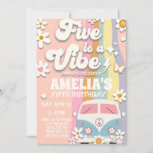 Cinco é um Convite Vibe Groovy no Quinto Aniversár