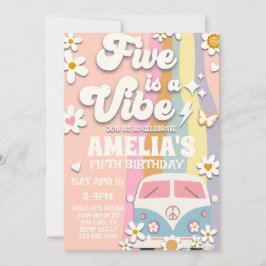 Cinco é um Convite Vibe Groovy no Quinto Aniversár