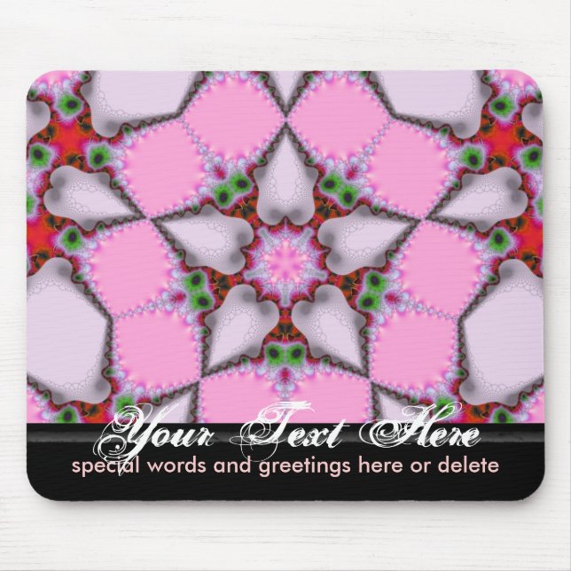 Cinco estrela Rosea Mousepad (Frente)