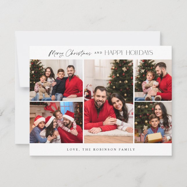 Cinco fotos minimalistas Feliz Natal - VS menor (Frente)