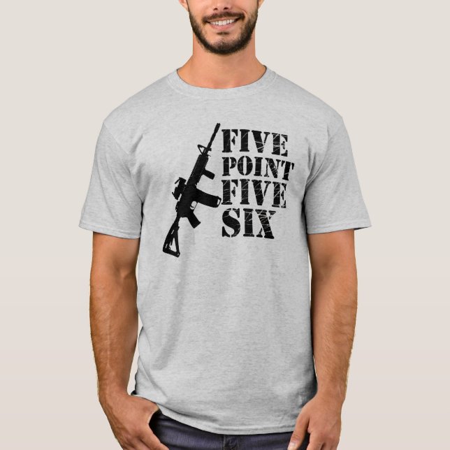 Cinco pontos cinco seis t-shirt das armas (Frente)