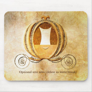 Cinderela Carruagem Princesa Mouse Pad Vintage