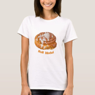 Cinnamon Bun Roll Model T-Shirt