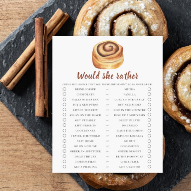 Cinnamon roll chá de fraldas Ela preferencialmente (Criador carregado)