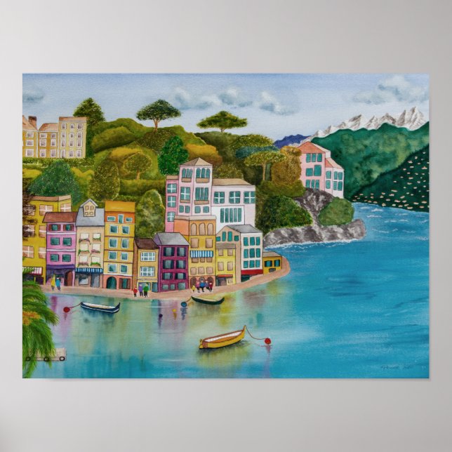 Cinque Terre Coastline Poster (Frente)
