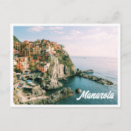 Cinque Terre Itália Manarola Cartão Postal