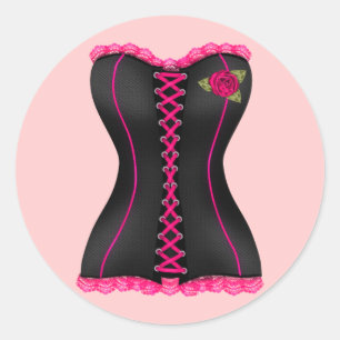 Cinta preta rosa Clube Adesivo