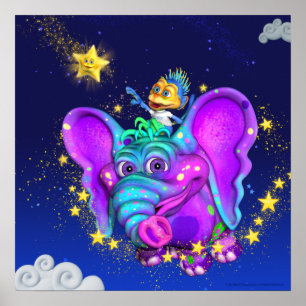Cintilação pouco poster da estrela 18x18
