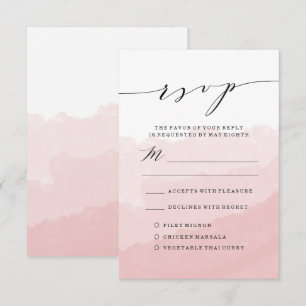 Cintura de Aquarela Cartão RSVP de Casamento