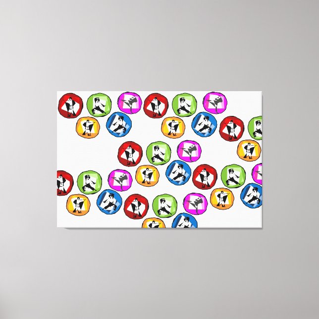 cinturão negro de caratê canvas (Frente)