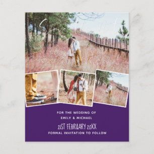 Cinza Amarelo Roxo Tendências de Cor Casamento de