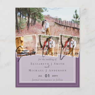 Cinza Amarelo Roxo Tendências de Cor Casamento de 