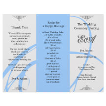 Cinza Azul Twirl Da Pasta Do Programa De Casamento