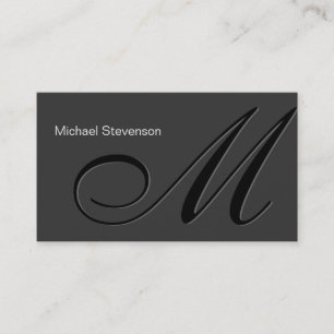 Cinza branca,  única, Cartão de visita