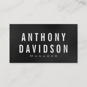 Cinza Branco Enorme das Cartões de visitas Moderna