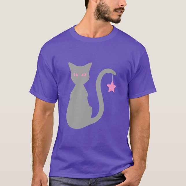 Cinza - Camiseta de gato (Frente)