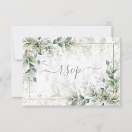 Cinza clara branca Floral Dourada RSVP
