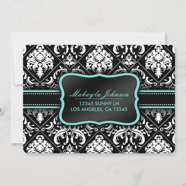 Cinza Damask and EggPlant Purple Gift Certificate (Frente)