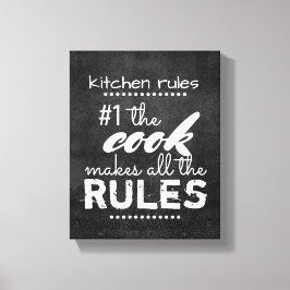 cinza de arte da canvas da cozinha, aspas e branco