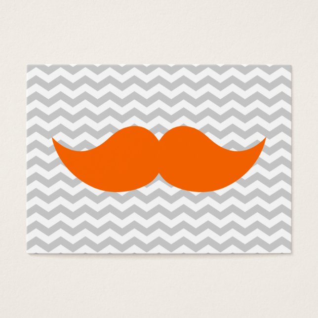 Cinza de bigode laranja Stripe (Frente)