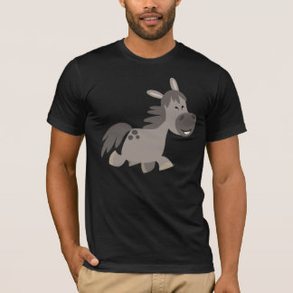 Cinza de Cartoon Bonita T-Shirt