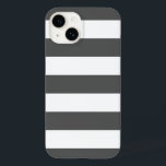 Cinza de carvão com faixa larga<br><div class="desc">A moda moderna giro giro giro giro bonito preppy padrão de listras náuticas.</div>