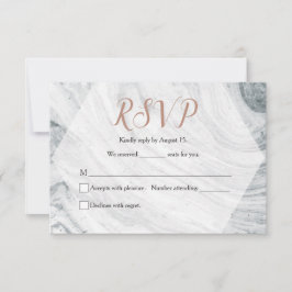 Cinza de Casamento Moderno RSVP Chic
