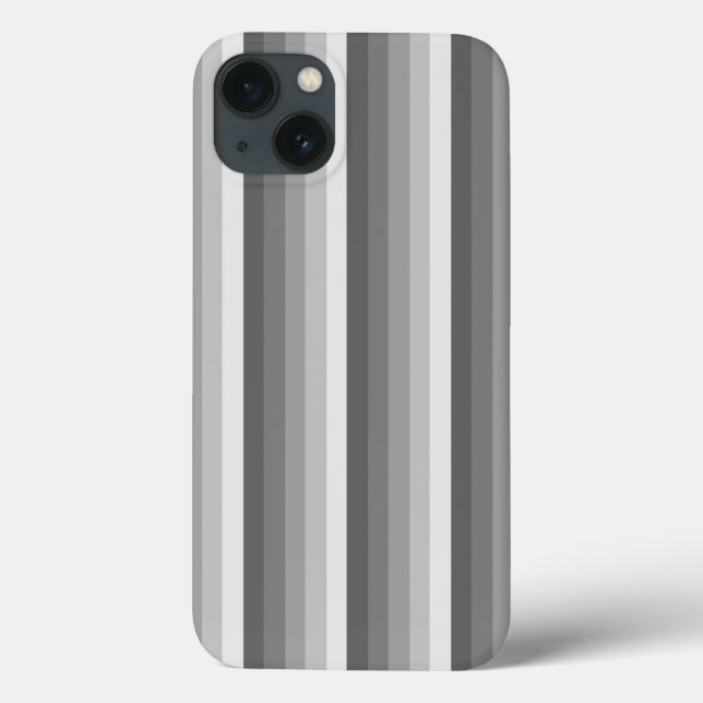 Cinza de faixas de sombra capas de iphone (Verso)
