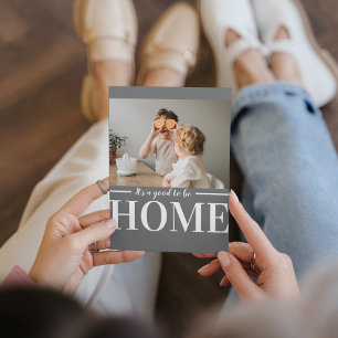 Cinza de Fotos Moderna É bom estar em casa com o 