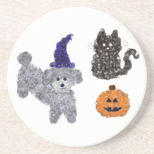 Cinza de Halloween Poodle nº 1 Porta copos