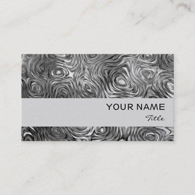 Cinza de impressão de cartão de visita de Molten (Frente)