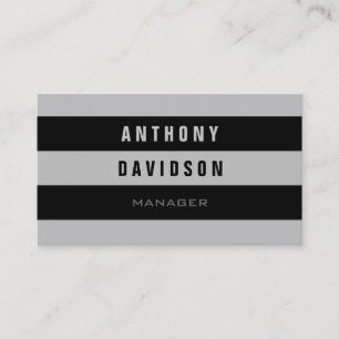 Cinza de padrão de tendência Cartão de visita com