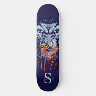 cinza de skate Gorilla Skull Monograma