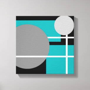 Cinza de Teto Moderno Branco - Canvas