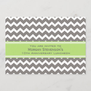 Cinza do convite do almoço do aniversário do
