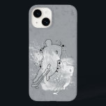 Cinza do jogador de hóquei em visão dupla<br><div class="desc">Cobrir de capas de iphone de hóquei. Visão dupla design do jogador de hóquei. grunge design angustiado.</div>