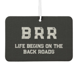 CINZA do logotipo BRR com a inscrição "A vida come