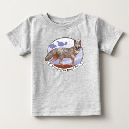 Cinza do logotipo da Ilha Fox Baby T-Shirt