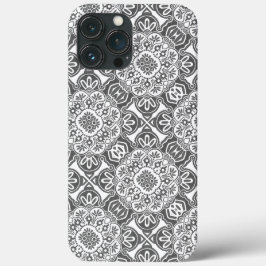 Cinza e capas de iphone Tribal Branca