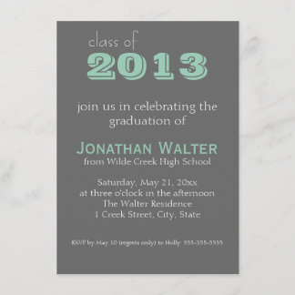 Cinza e Esmeralda | Texto | Convite à graduação