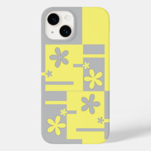 cinza e impressão amarela, capas de iphone de gabi