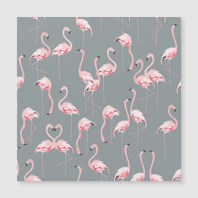 Cinza Flamingo: Padrão Vintage Invisível. (Frente)